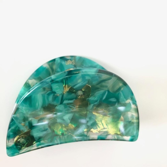 NEW Lele Sadoughi Laurel Green Butterfly Hair Clip - Picture 3 of 5